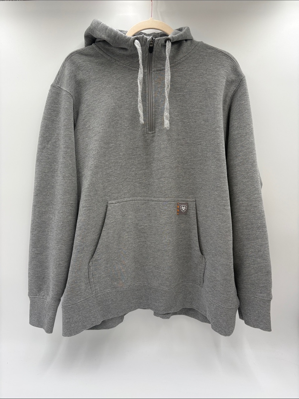 Ariat Rebar Women’s XXL Gray Fleece Lined 1/4 Zip Hoodie Sweatshirt